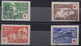 Finnland Rotes Kreuz 1944, Serie gestempelt