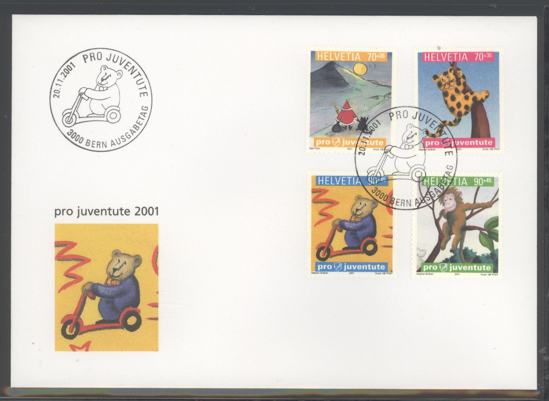 Tutti i francobolli: 2001, FDC, Pro Juventute – Usato da Willisau venduto da Vollstempel