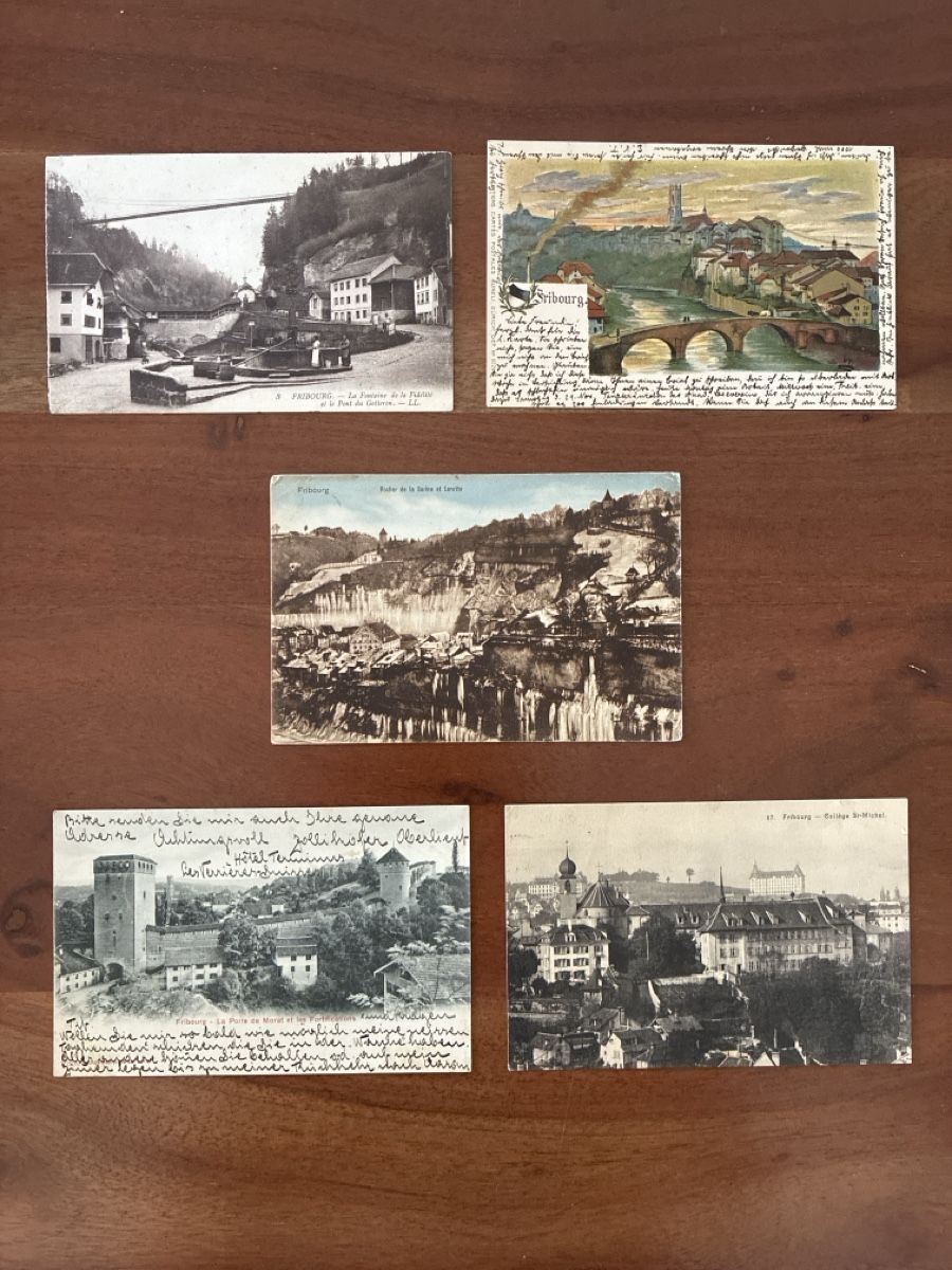 Cartes postales: 9 Ansichtskarten Schweiz von Freiburg FR.  C – D'occasion à Oftringen par Cla.vD.74