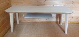 Fernsehbank Holz hell mit Ablage 127x40x53 cm Zustand gut.