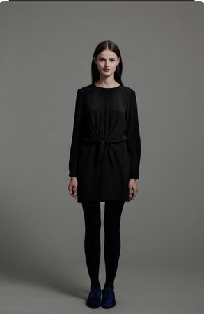 Schwarzes Seidenkleid Samuji Gr. 36