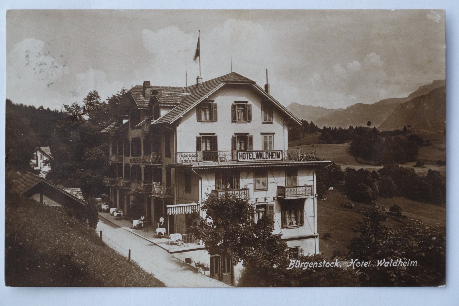 Cartoline postali: Ansichtskarte Bürgenstock Hotel Waldheim 1920 – Usato da Ehrendingen venduto da nicoro50