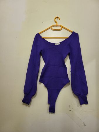 Body violet manches longues Lovery, taille M/L, comme neuf!