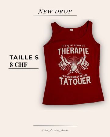 Débardeur rouge taille S
