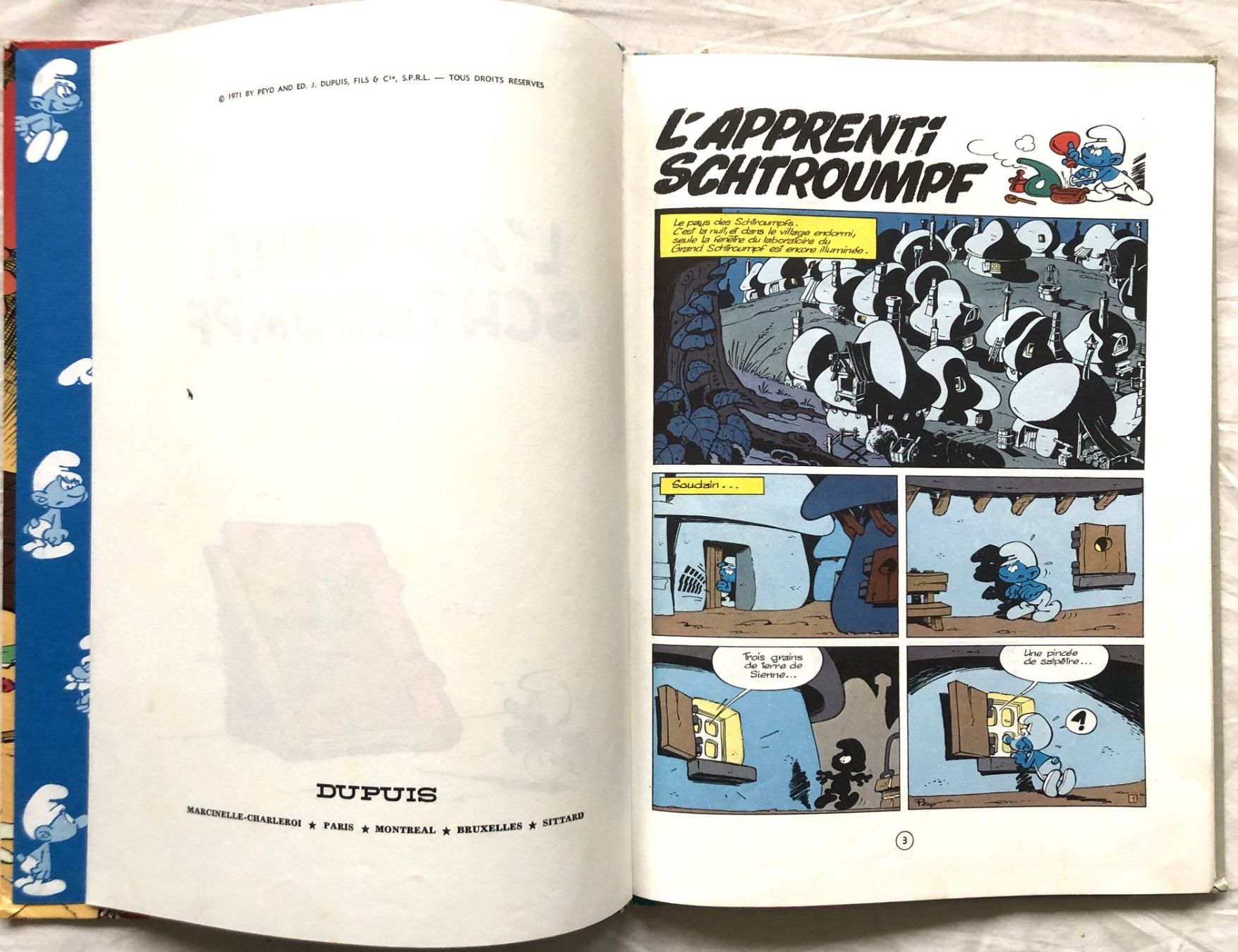 Comics: LES SCHTROUMPFS -7 - L' apprenti Schtroumpf - EO – Gebraucht aus Schaffhausen von durruti 4