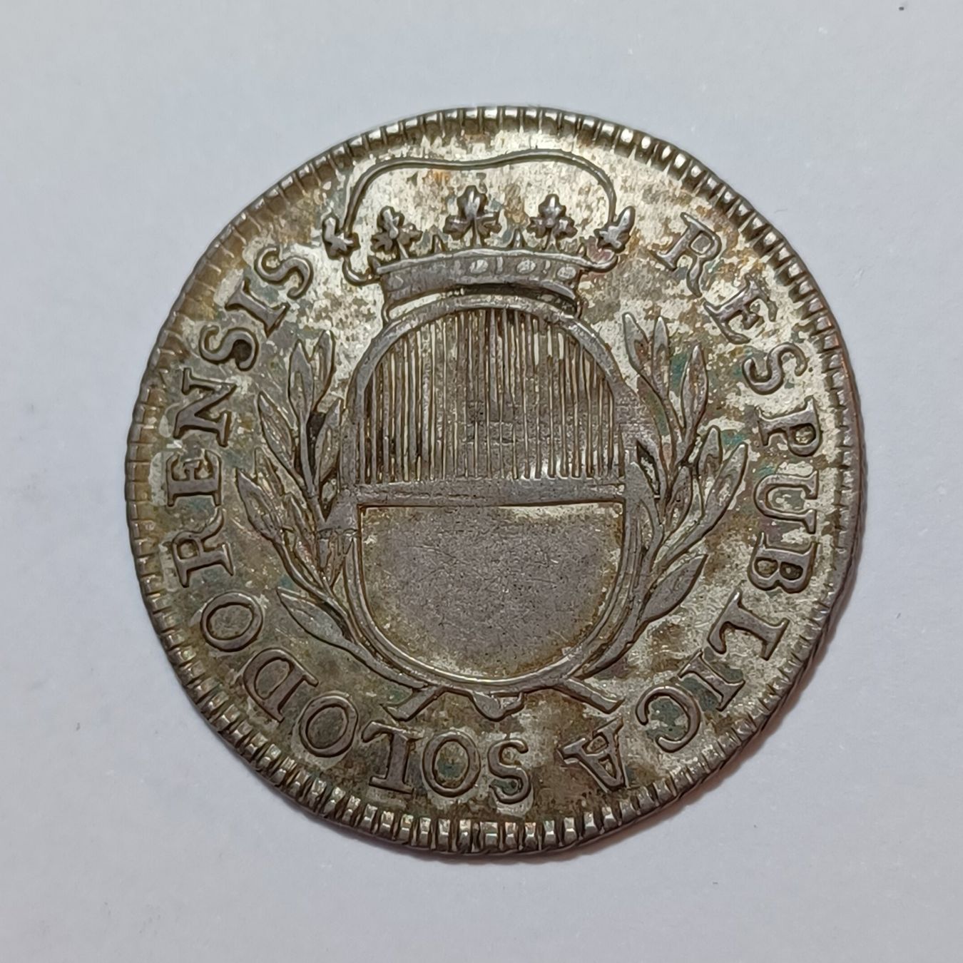 Tutti le monete: 20 Kreuzer 1785 Solothurn – Usato da Pfäffikon ZH venduto da Schweizer_Muenzen