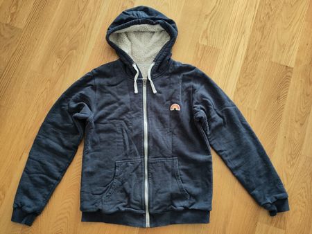 French Disorder Bordeaux: Hoodie zippé, chaud, bleu marine