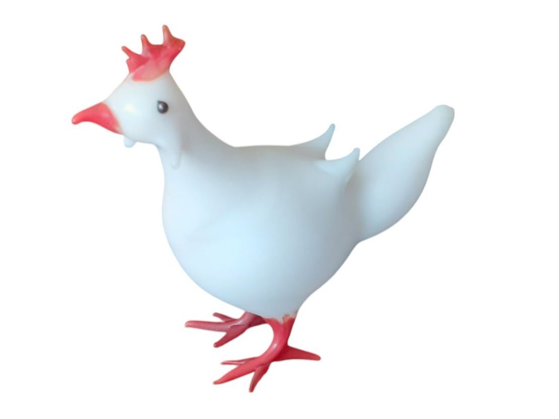 Statuette: Figur Glas Huhn Lauscha – Usato da Mörschwil venduto da antiksalon 5