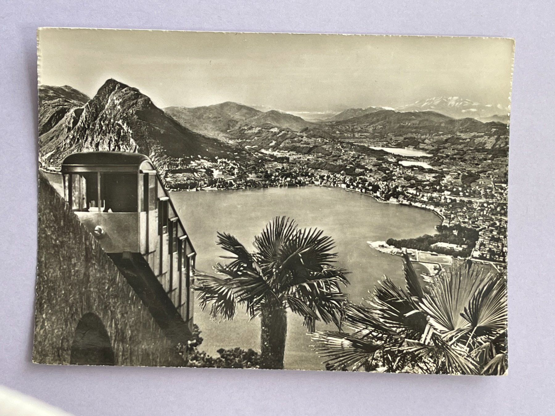 Ansichtskarten: Lugano - Funicolare Monte Brè – Gebraucht aus Steg VS von _vinci_