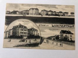 Gruss aus Winterthur - Tössthalstrasse - Schwarz Tobler Hand