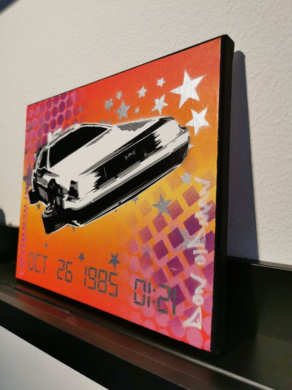 Gemälde: Back To The Future Pop Art auf Leinwand – Neu (gemäss Beschreibung) aus Thalwil von Dragonfruit 5