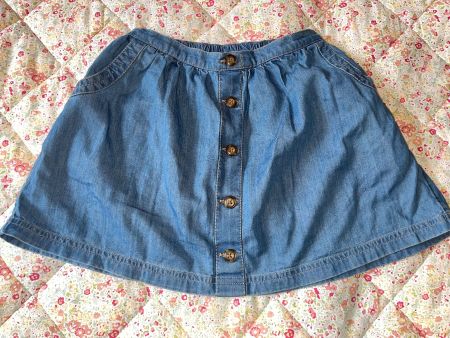 Soft denim skirt with pockets age 6-7 years 122/128cm