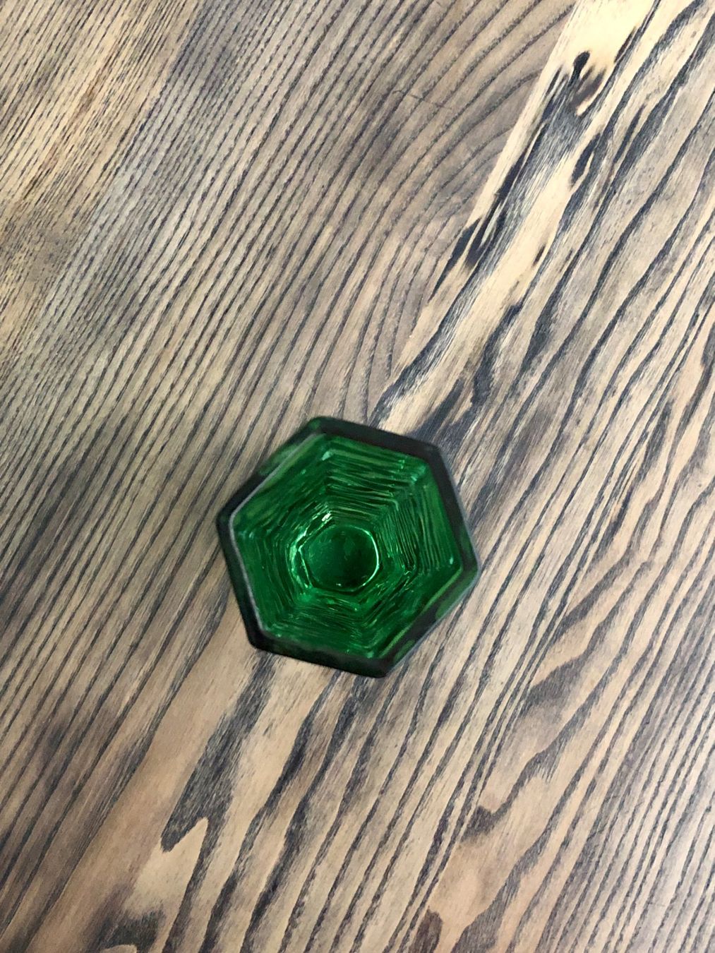 Vasen & Gefässe: Vintage Vase Blumenvase grün hexagonal – Gebraucht aus Berg am Irchel von  2