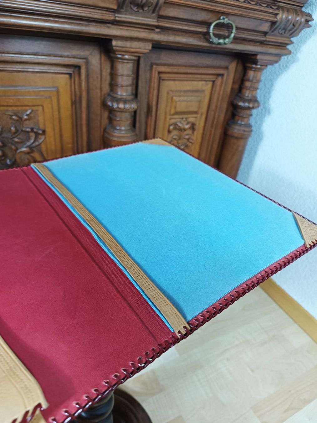 Valigie & Borse: Handgefertigte Ledermappe mit individueller Prägung – Usato da Steffisburg venduto da ZeitReise_ 4