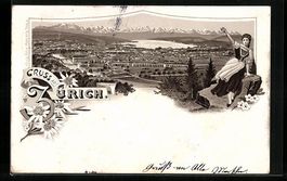 Vorläufer-Lithographie Zürich, 1894, Z