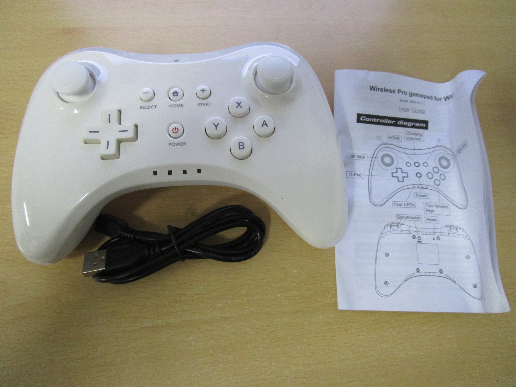 Controller: Wii U Pro Controller - NEUWARE - Weiss - Wireless Controller – Nuovo (secondo la descrizione) da Goldau venduto da agestuffer