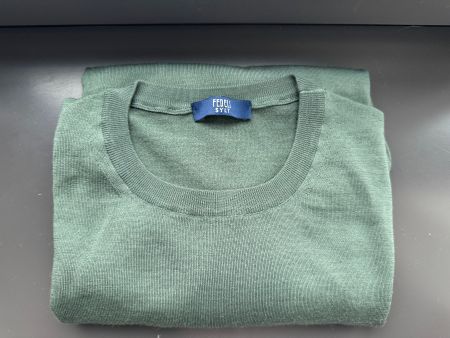 Fedeli Sylt Pullover · 100% Virgin Wool · Olivgrün · Gr. L
