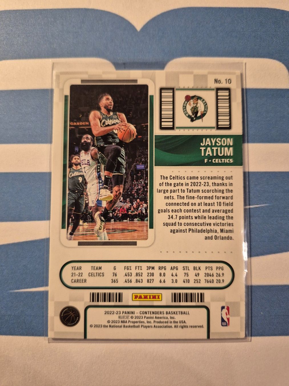 Panini Carte collezionabili: NBA Jayson Tatum Boston Celtics – Usato da Treiten venduto da Sauber73 1