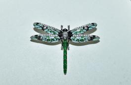 Damen Brosche aus Sterling Silber, "Libelle"