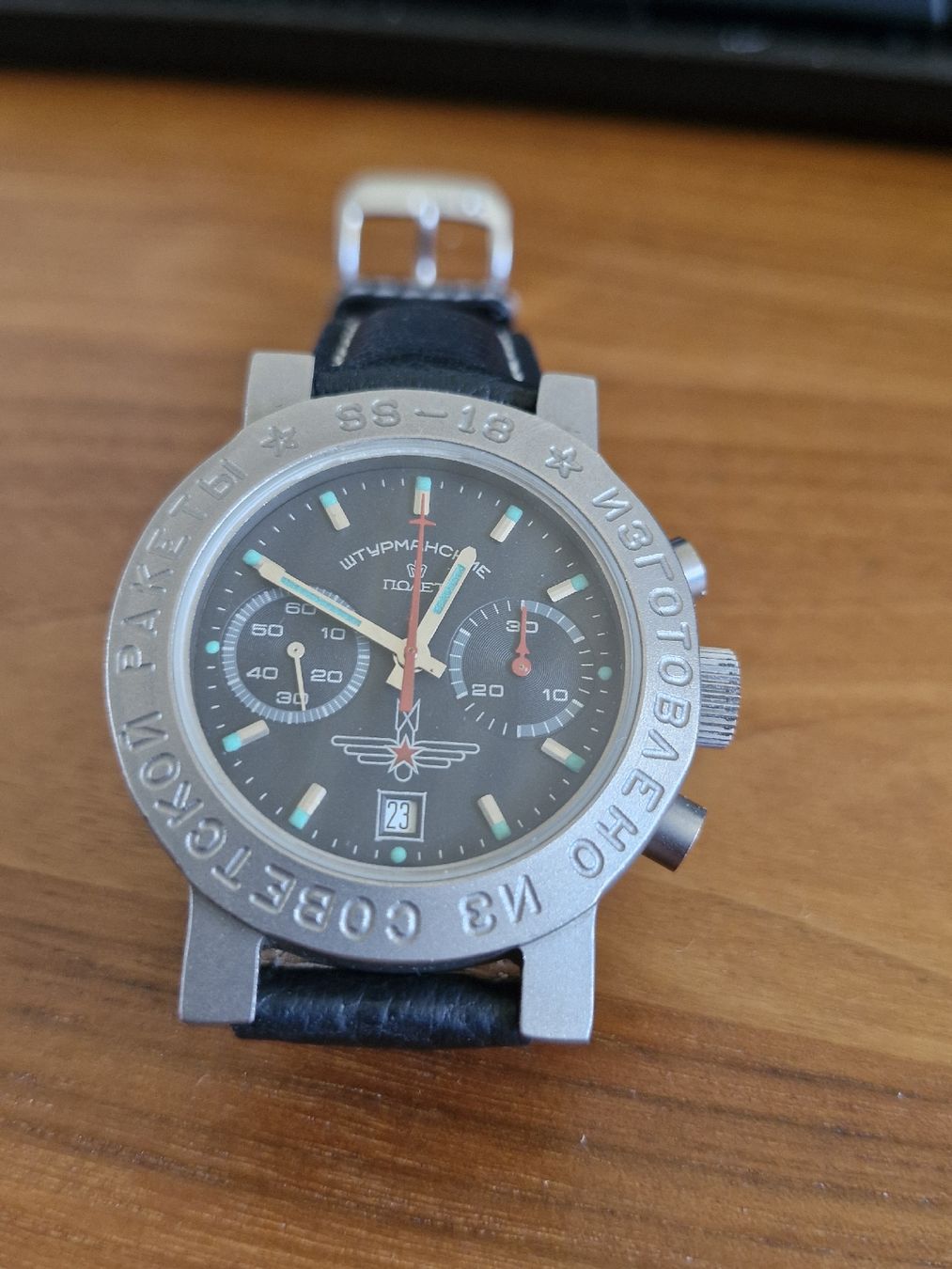 Poljot Orologi: Recyclete SS-18 Atomrakete! Poljot Sturmanskie Chrono – Usato da Birrhard venduto da Marki-Mark 7