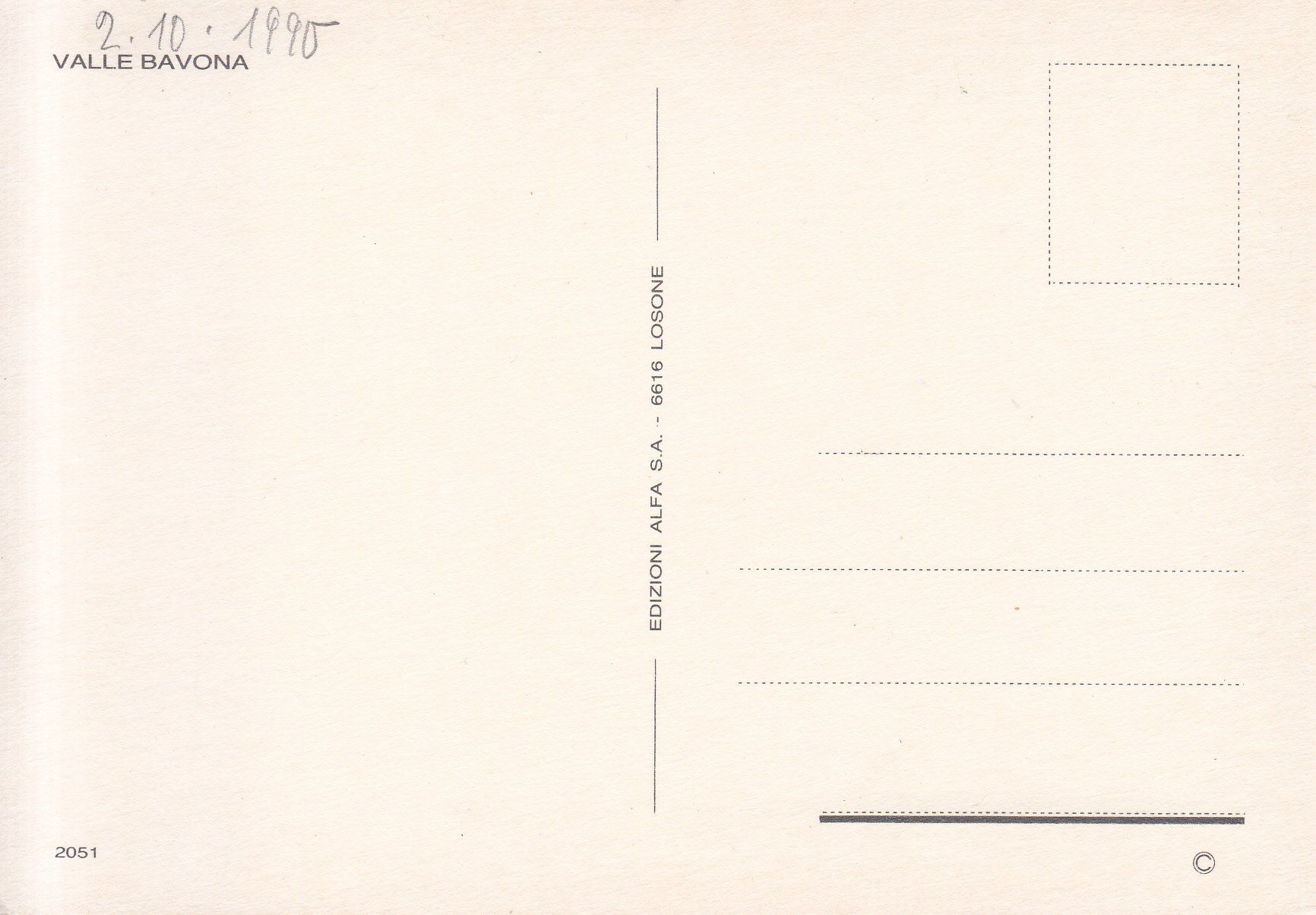 Cartoline postali: Valle Bavona, ca. 1970 – Usato da Bürglen TG venduto da StampGraf 1