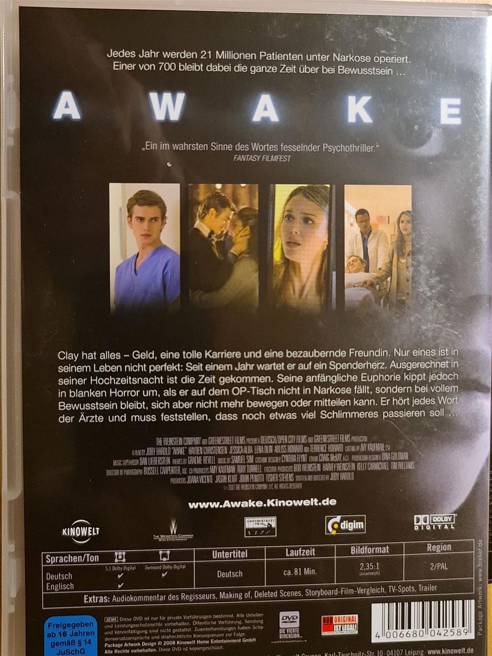 Tutti i DVDs: Awake – Usato da Dintikon venduto da Vexi 1