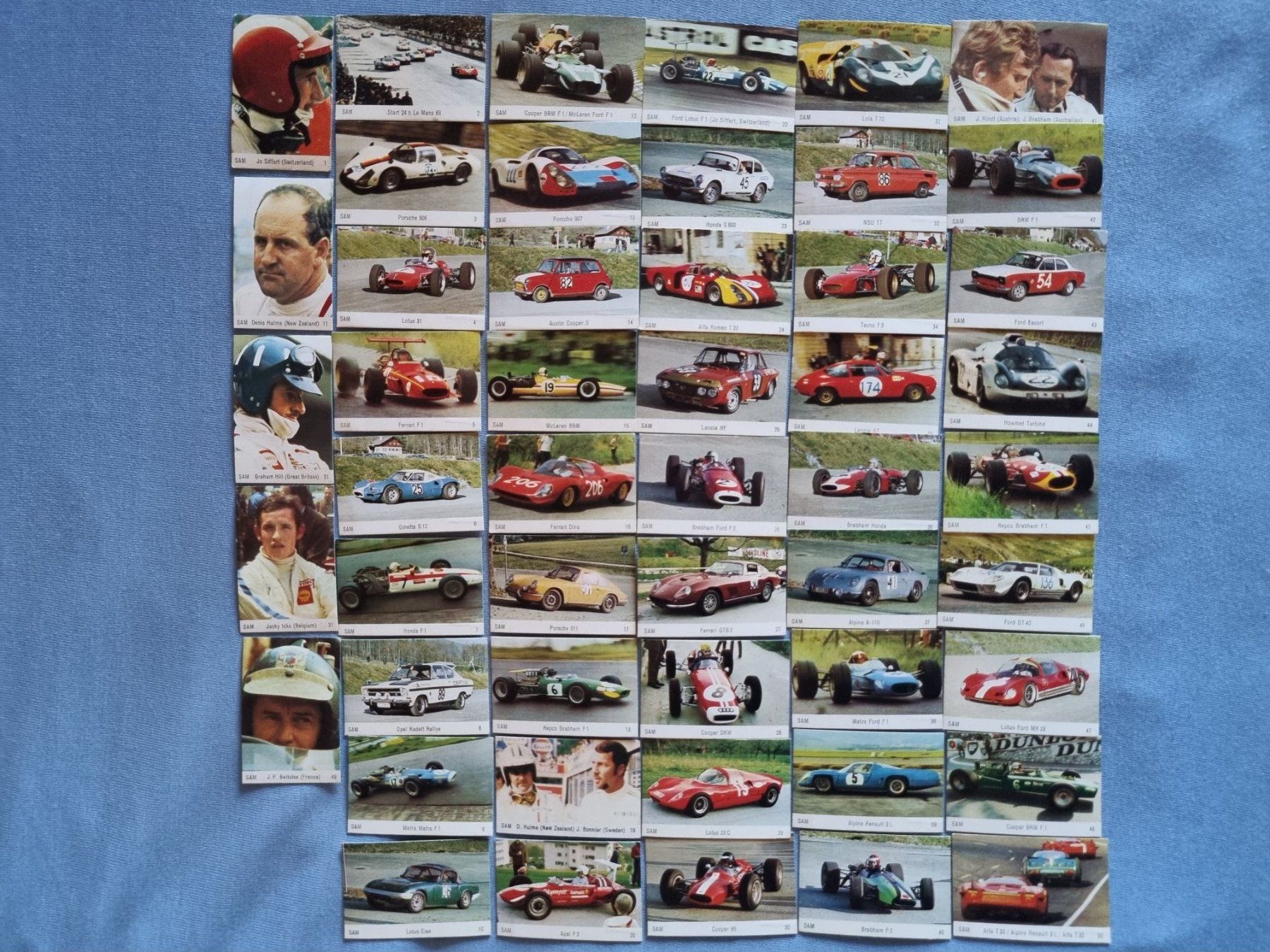 Sammelbilder & Trading cards: 50 Bilder Formel 1 – Gebraucht aus Aarwangen von Rom55