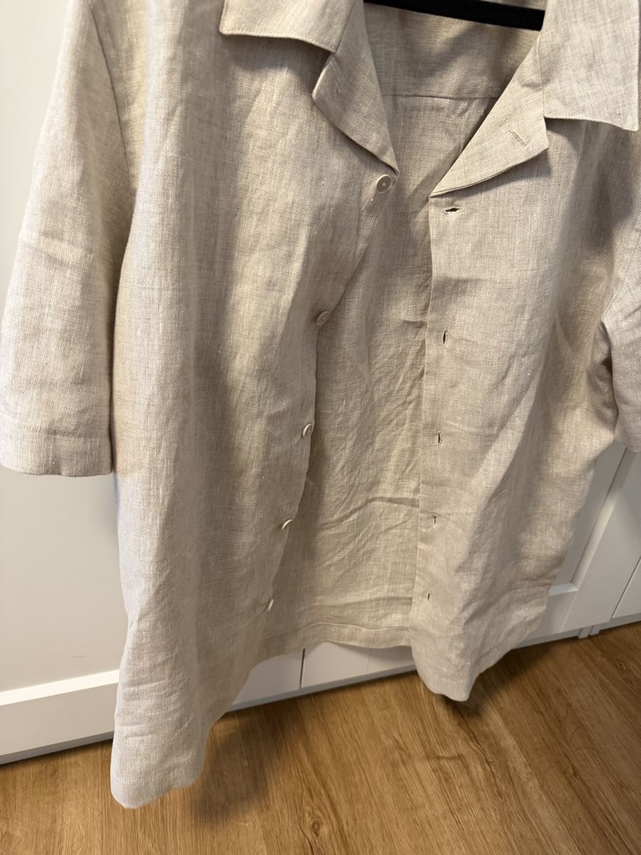 Zara Hemden: Zara Herren Leinenhemd kurzarm beige Grösse M  – Gebraucht aus Bassersdorf von Sandy456 1