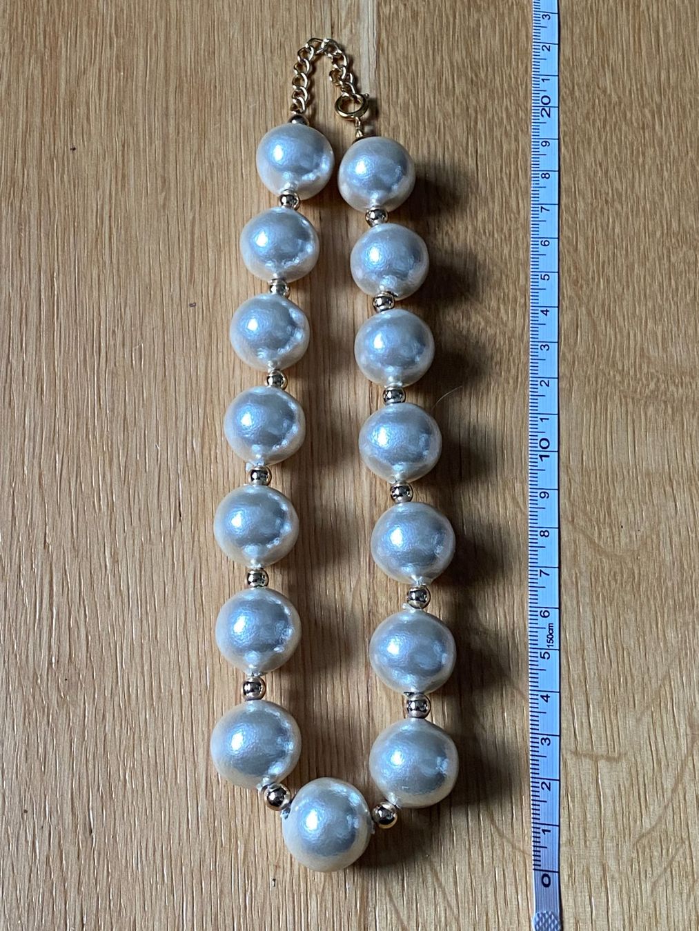 Catenine: Hochwertiger Modeschmuck, Kugel-Halskette, ca. 42cm – Usato da Gümligen venduto da Primeselection 3