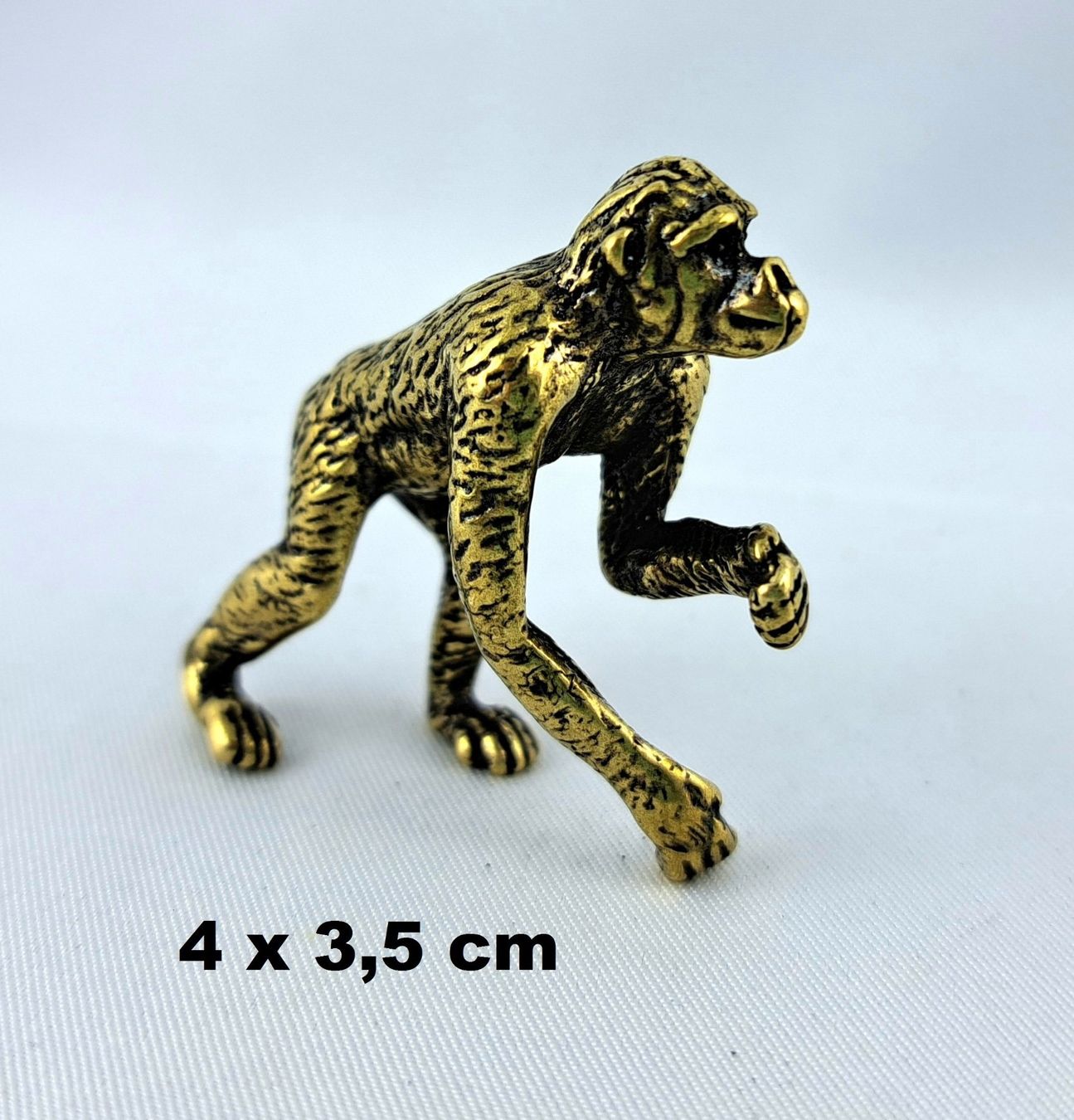 Figuren: SCHIMPANSE - Messing Figur - Dekoration - 4x3,5cm – Neu und originalverpackt aus Grenchen von Yamahwildstar16