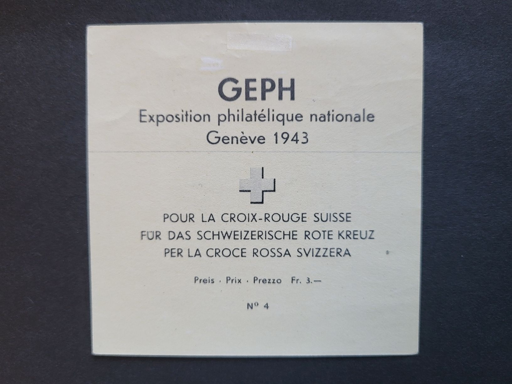 Alle Briefmarken: 1943, W18 - Genfer Block  – Neu (gemäss Beschreibung) aus stäfa von brandy66 1