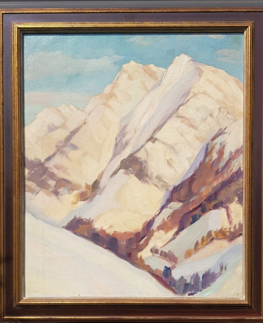 Dipinti: Gebirgslandschaft aus Schweizer Sammlung – Usato da Horw venduto da Kunstreich7 6