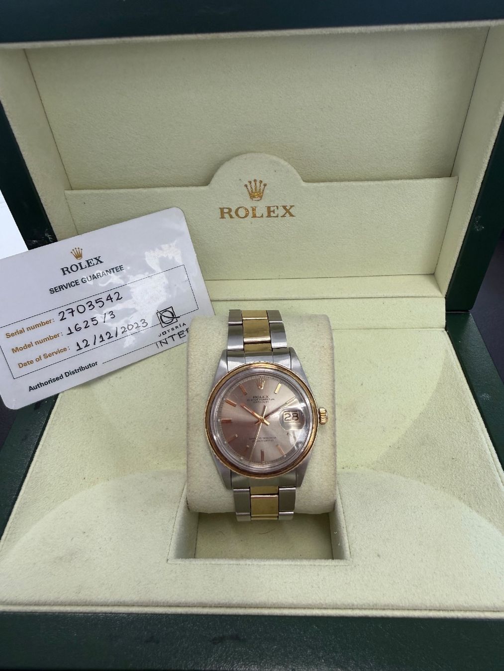 Rolex Orologi: Rolex Datejust 1625 Stahl Gold,automatic, läuft,mit Box – Usato da Glattbrugg venduto da tarnkappenbomber 1