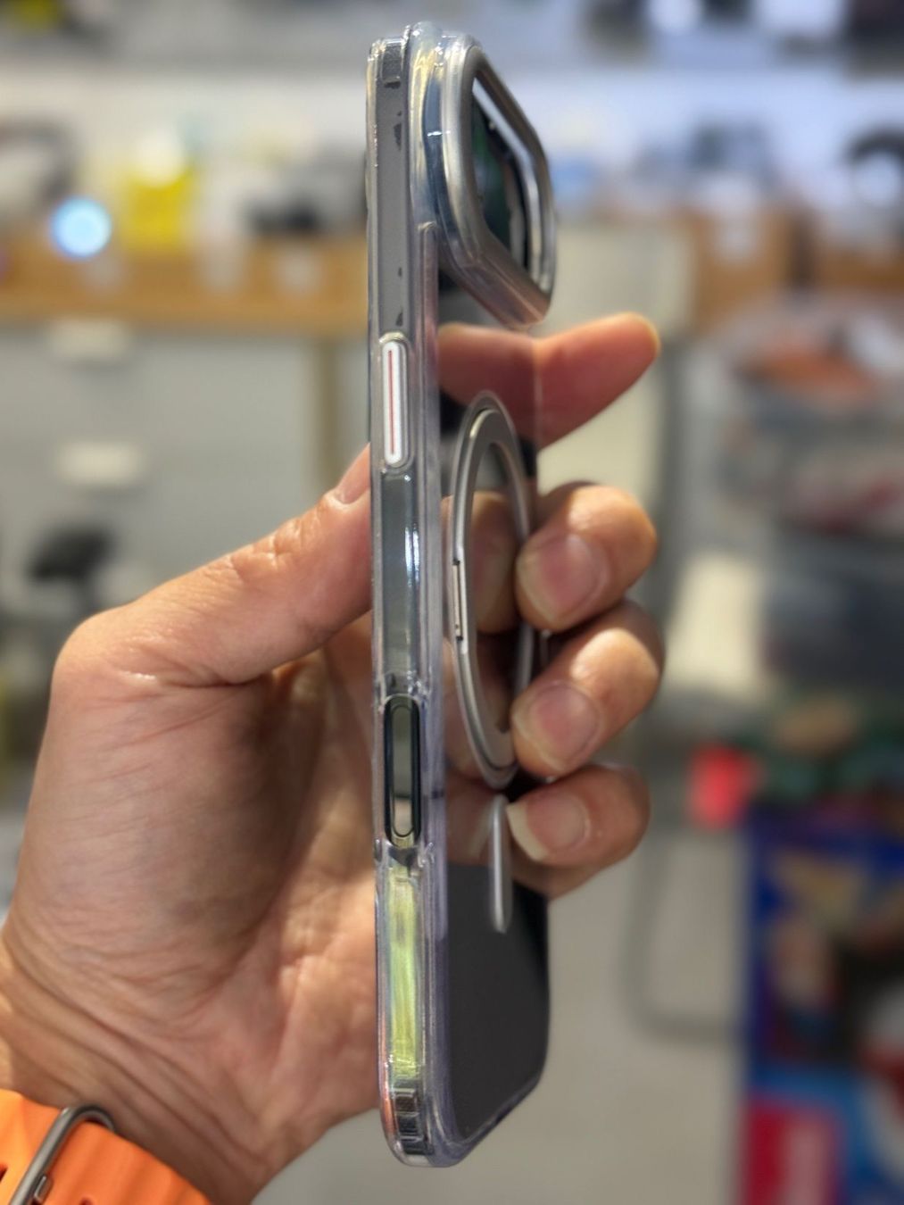 Cover & Protezioni schermo: Coque iPhone Air avec support MagSafe - transparente – Nuovo e nell'imballaggio originale da Morges venduto da DigiAC 2
