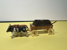Altes Preiser Fuhrwerk aus Holz 1/87