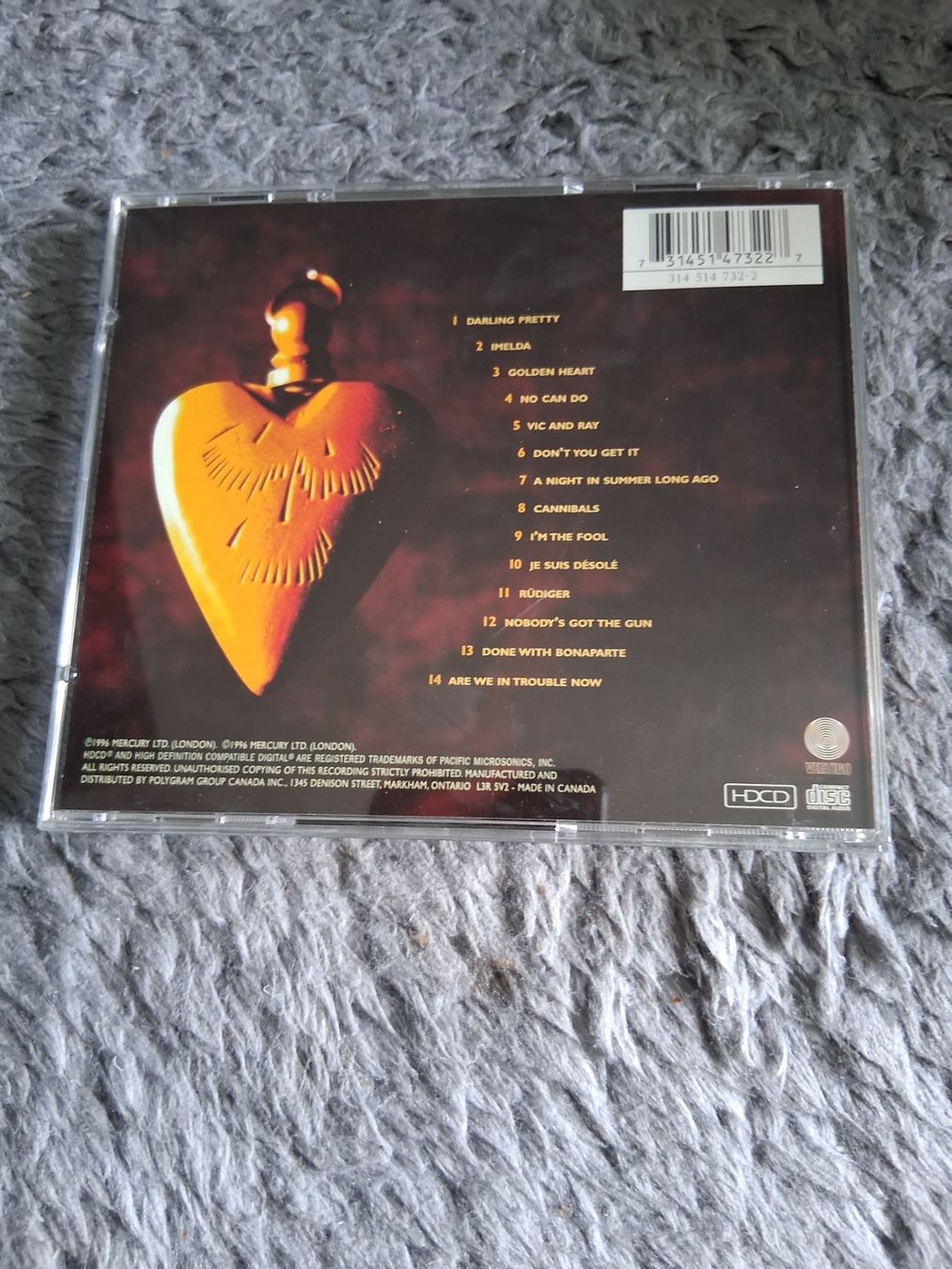 CDs: MARK KNOPFLER      GOLDEN HEART     CD – Gebraucht aus Wetzikon ZH von Ramones01 1