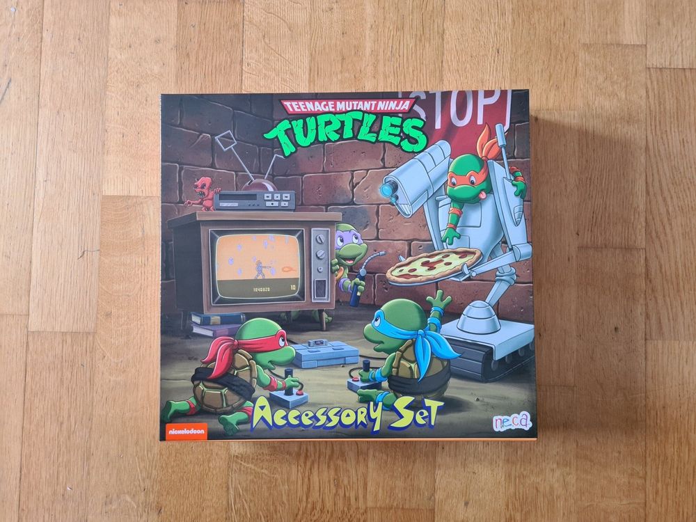 NECA Teenage Mutant Ninja Turtles TMNT Cartoon Accessory Set (Neu ...