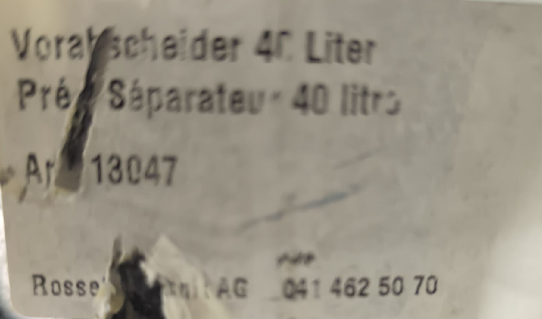 Altro per la casa: Vorabscheider 30 Liter – Usato da Dietikon venduto da Cianfi 8