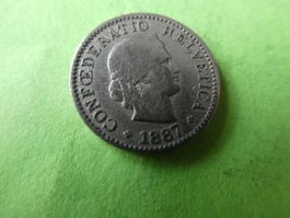 Schweiz 1887, 5 Rappen