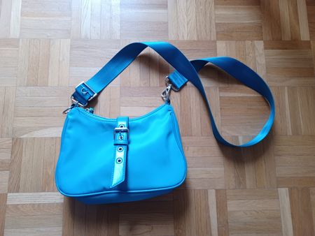 Tasche / Schultertasche türkisblau