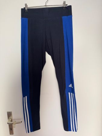 Adidas Sporthosen Damen Blau Schwarz Grösse M