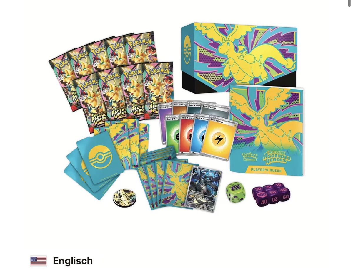 Pokémon Cartes à collectionner: Pokémon Mega Evolution Ascended Heroes ETB EN Sealed – Neuf avec emballage d'origine à bern par Wankdorf_Retro 1