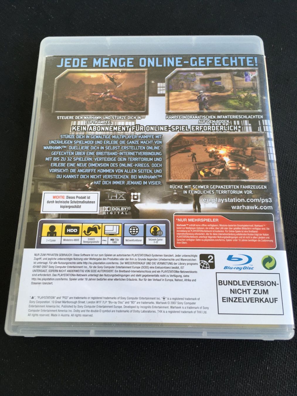 Sony Giochi: Warhawk - PS3 / Playstation 3 – Usato da St.Gallen venduto da sjosjo 1