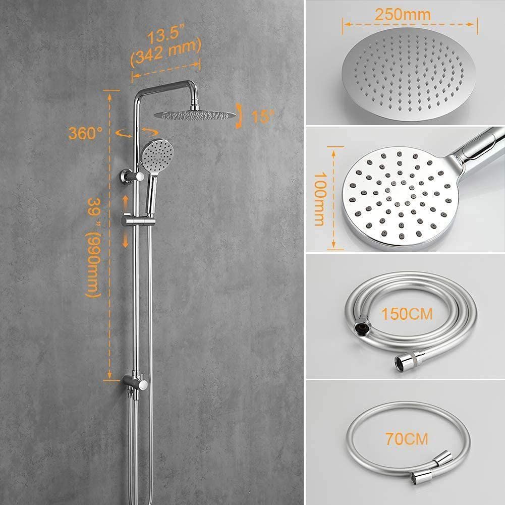 Douches: Duschsystem Duschset Duschsäule Regendusche 25cm Handbrause – Neuf avec emballage d'origine à Zürich par NovaDen 1