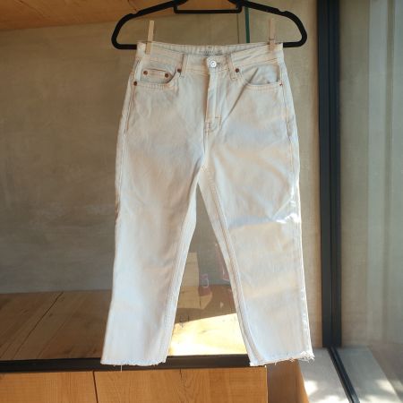 🐸 WEISSE 3/4 JEANS W26 (66CM) TOPSHOP