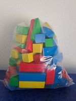 Bunte Holzbausteine, Lernspielzeug, sehr guter Zustand