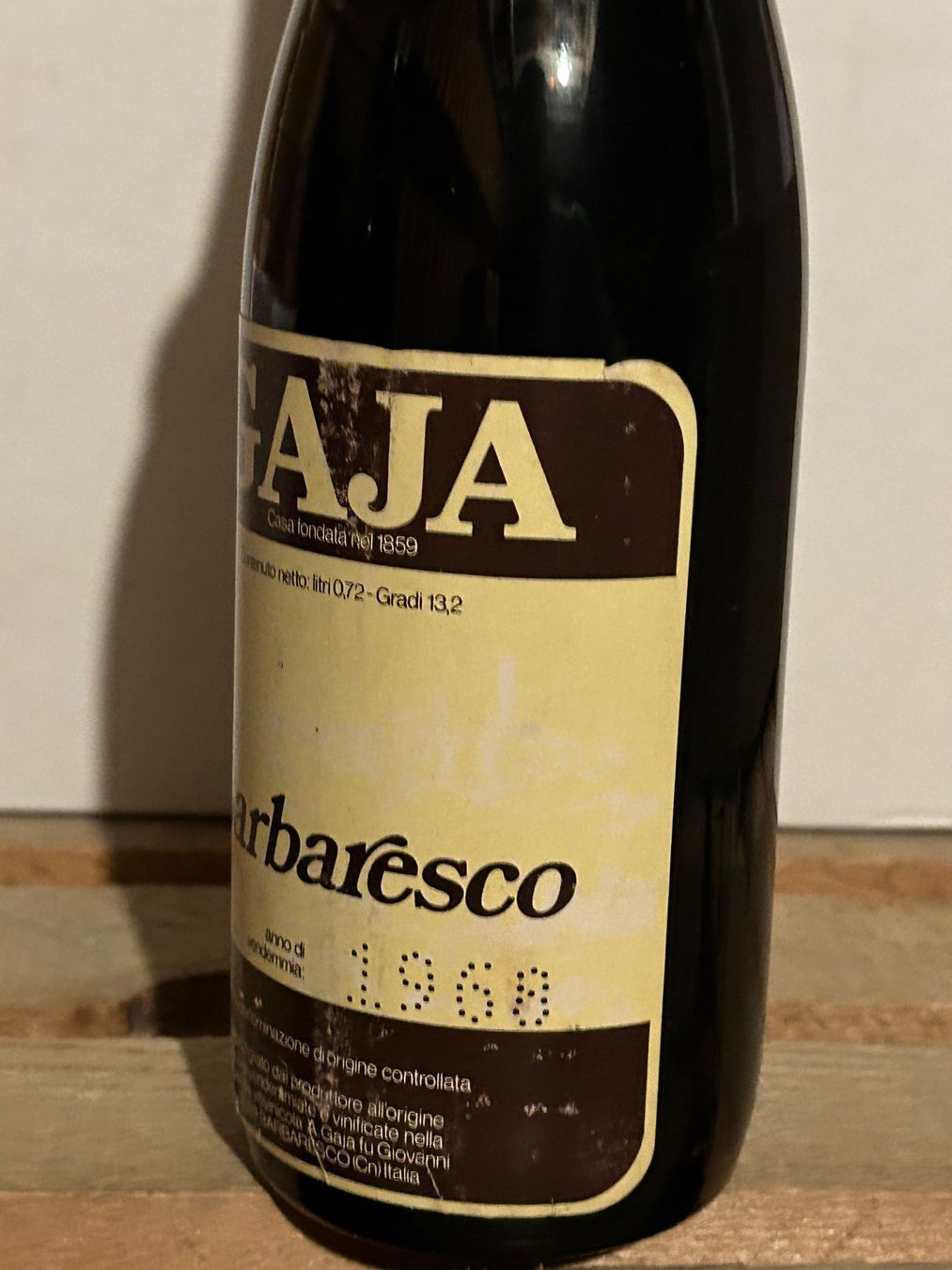Wein: Exceptionnel GAJA Barbaresco 1968 – Neu (gemäss Beschreibung) aus Roche VD von avediscipule 3