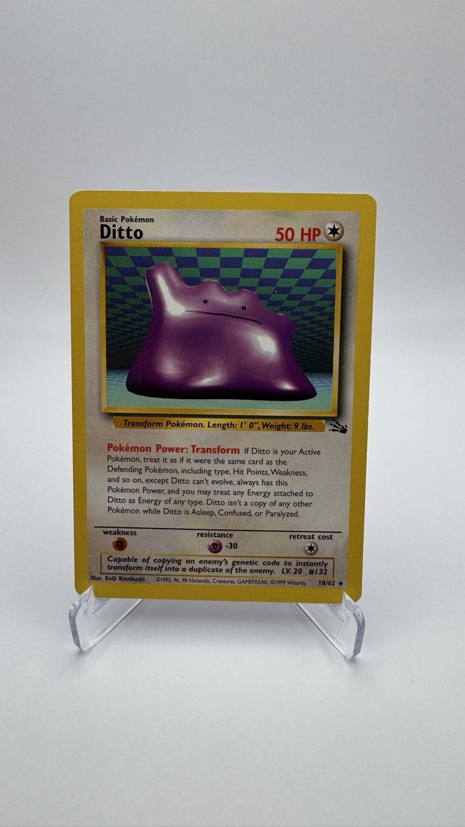 Pokémon Sammelbilder & Trading cards: Ditto 18/62 base set  – Gebraucht aus Belprahon von Rob_ain
