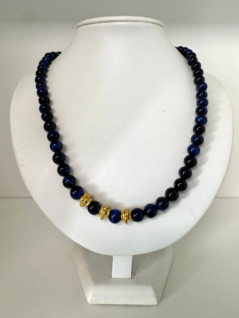 Catenine: Halskette Tigerauge blau – Nuovo (secondo la descrizione) da Biberist venduto da tl-schmuck