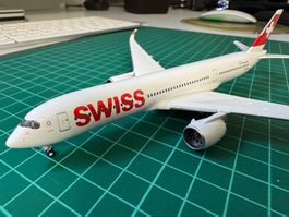 SWISS AIRBUS A350-900, NEU, MST.1:400, Metall, OVP, ORIGINAL